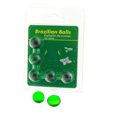 5 brazilian balls mint intimate gel