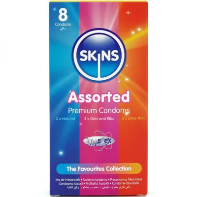 Sortierte premium-kondome packung 8