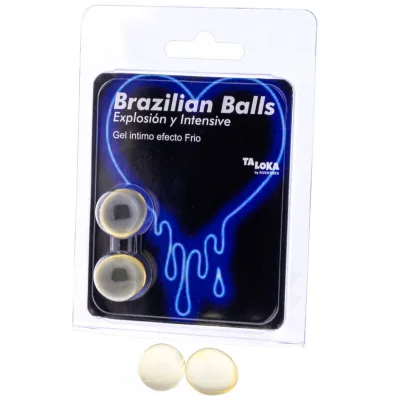 2 brazilian balls cold & vibration effect exciting gel