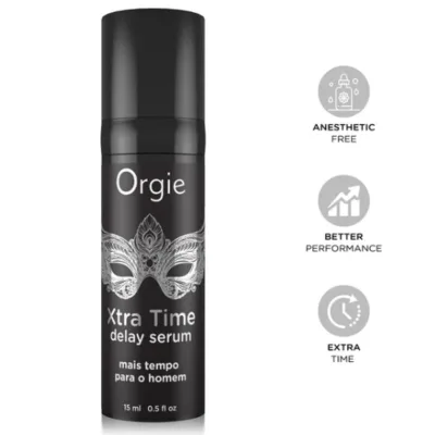 Sérum retardant à base de silicone xtra time sans anesthésiant 15 ml