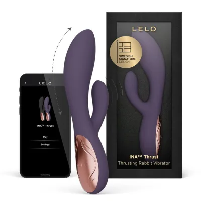 Ina thrust vibrador rabbit con empuje morado