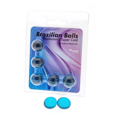 5 brazilian balls cold effect exciting gel