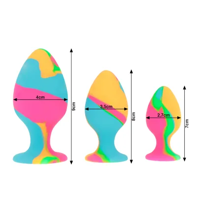 Intense - ensemble de bouchons en silicone multicolore