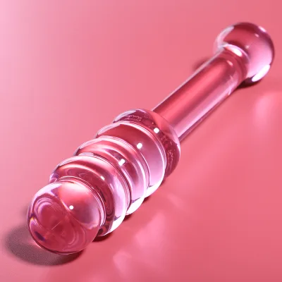 Modelo 20 dildo cristal rosa 20.5 cm -o- 3 cm