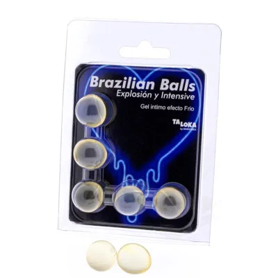 5 brazilian balls cold & vibration effect exciting gel