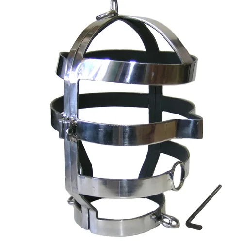 Masque avec collier en acier