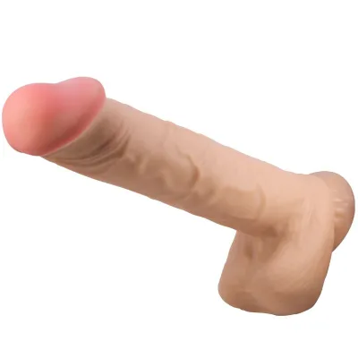 Pretty love - sliding skin series realistischer dildo mit sliding skin saugnapf fleisch 26 cm
