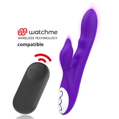Galo paarse vibrator + watchme-afstandsbediening