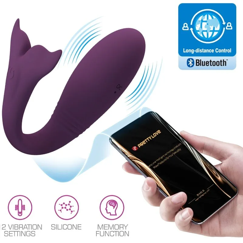 Pretty Love - Vibromasseur Jayleen avec application et télécommande, violet