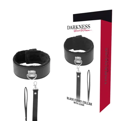 Darkness - lined necklace with titanium chain