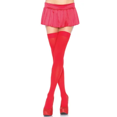 Leg avenue - nylon thigh highs red