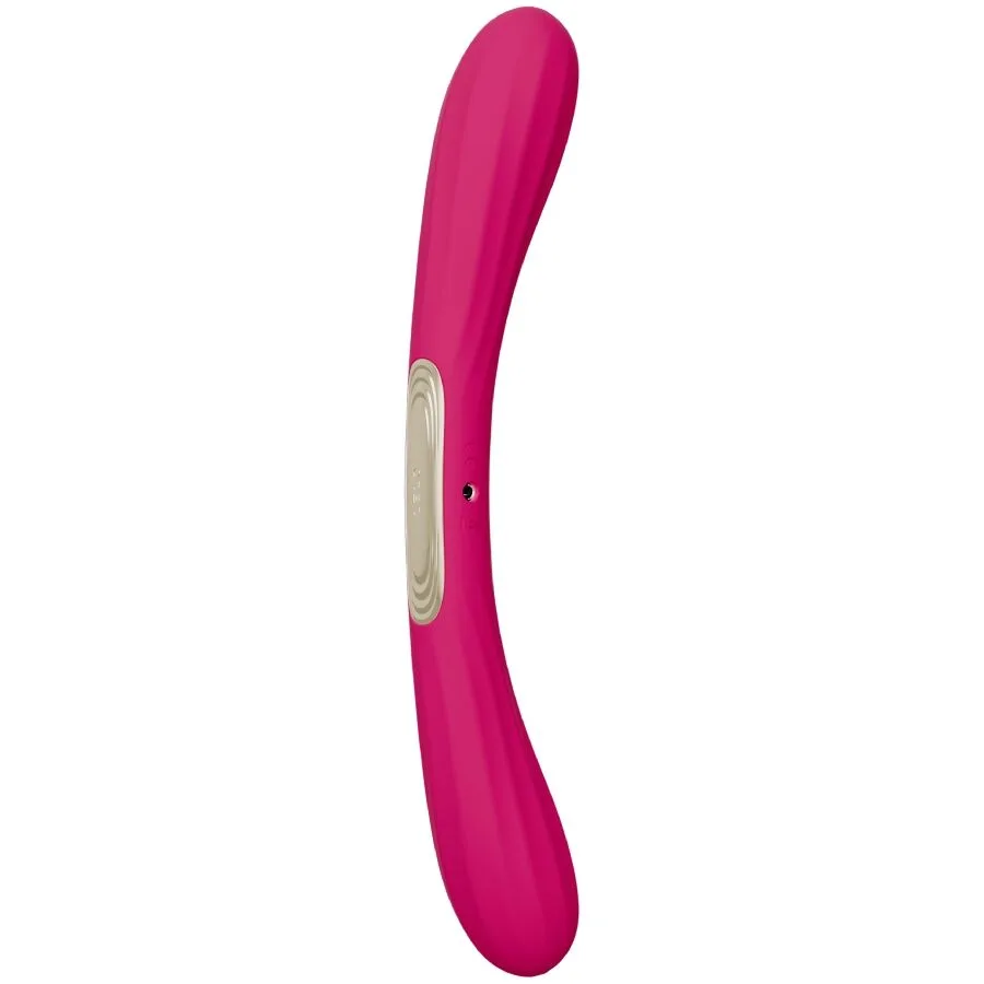 Boomerang vibrateur à double extrémité cerise