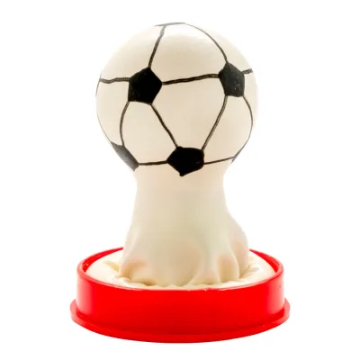 Handbeschilderde nieuwigheid condooms voetbal