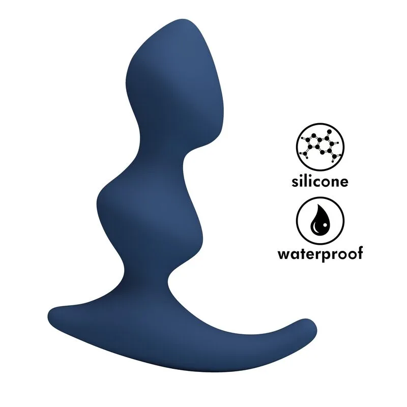Plug anale ergonomico blu