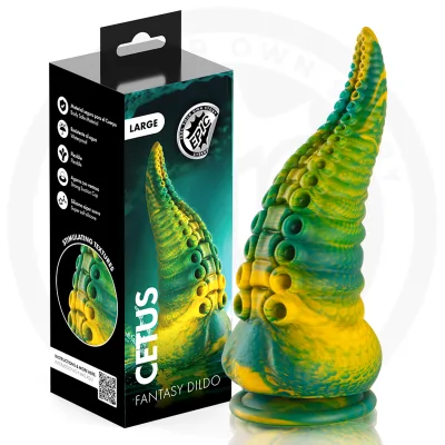 Godemichet tentacule vert cetus grande taille
