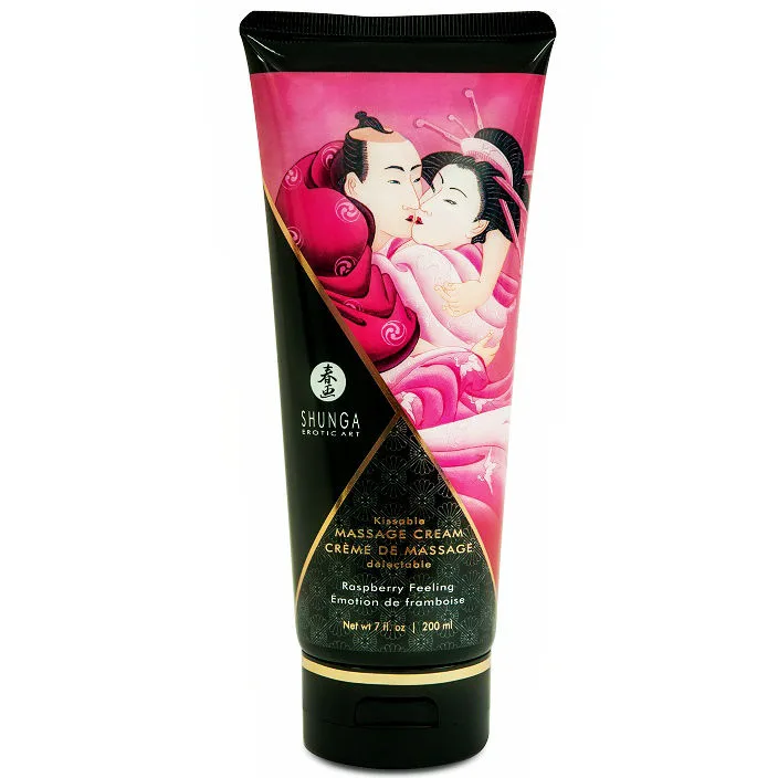 Shunga - crème de massage framboise 200 ml