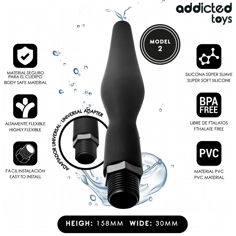 Nettoyeur anal avec adaptateur universel modèle 2