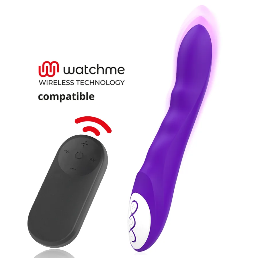 Dante vibromasseur violet + télécommande watchme