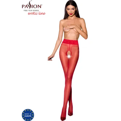 Passion - tiopen 001 red tights 1/2 20 den