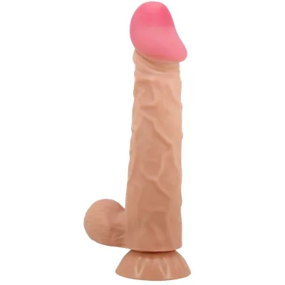 Pretty love - sliding skin series realistischer dildo mit sliding skin saugnapf 24 cm