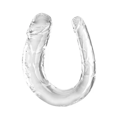 Double trouble doppio dildo 33 cm trasparente