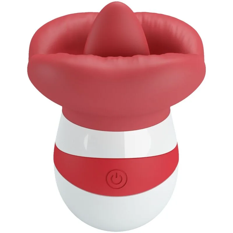Pretty love - mina stimulateur de langue rouge clair