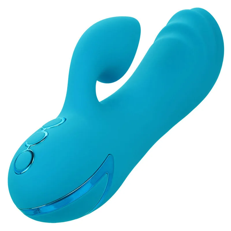 Sunset beach seducer vibrateur & stimulateur 10 fonctions bleu