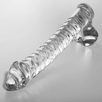 Modelo 23 dildo cristal transparente 21.5 cm -o- 4 cm