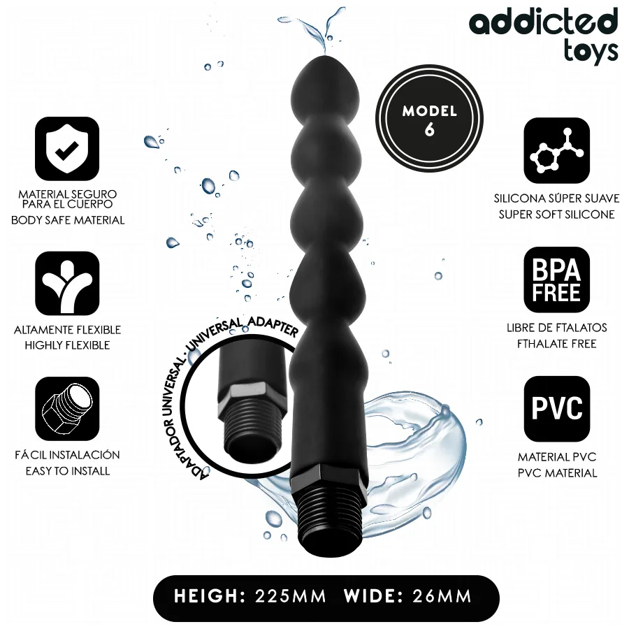 Nettoyeur anal avec adaptateur universel modèle 6