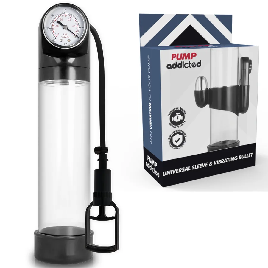 Pompe d'érection transparente RX9 avec vibromasseur