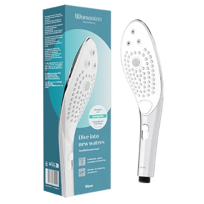 Pommeau de douche stimulant clitorial wave chrome