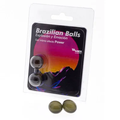 2 brazilian balls power effect exciting gel