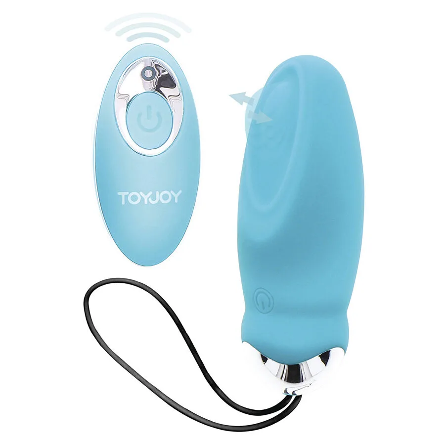 Happiness im so eggcited vibrateur télécommande bleu