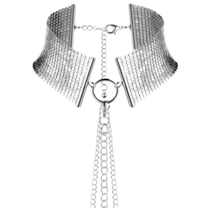 Bijoux indiscrets - désir métallique collier métallisé argent