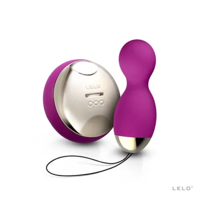Abzeichen hula-blle deep rose