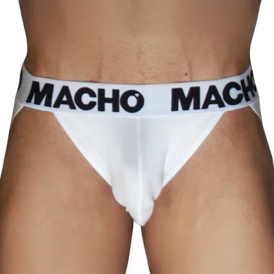 Macho - MX29BL jock blanc + blanc M
