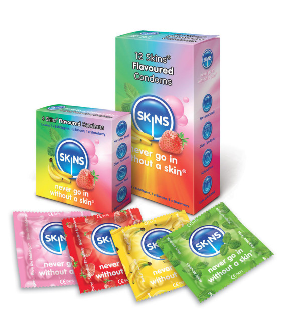 SKINS - CONDOM FLAVOURS 12...